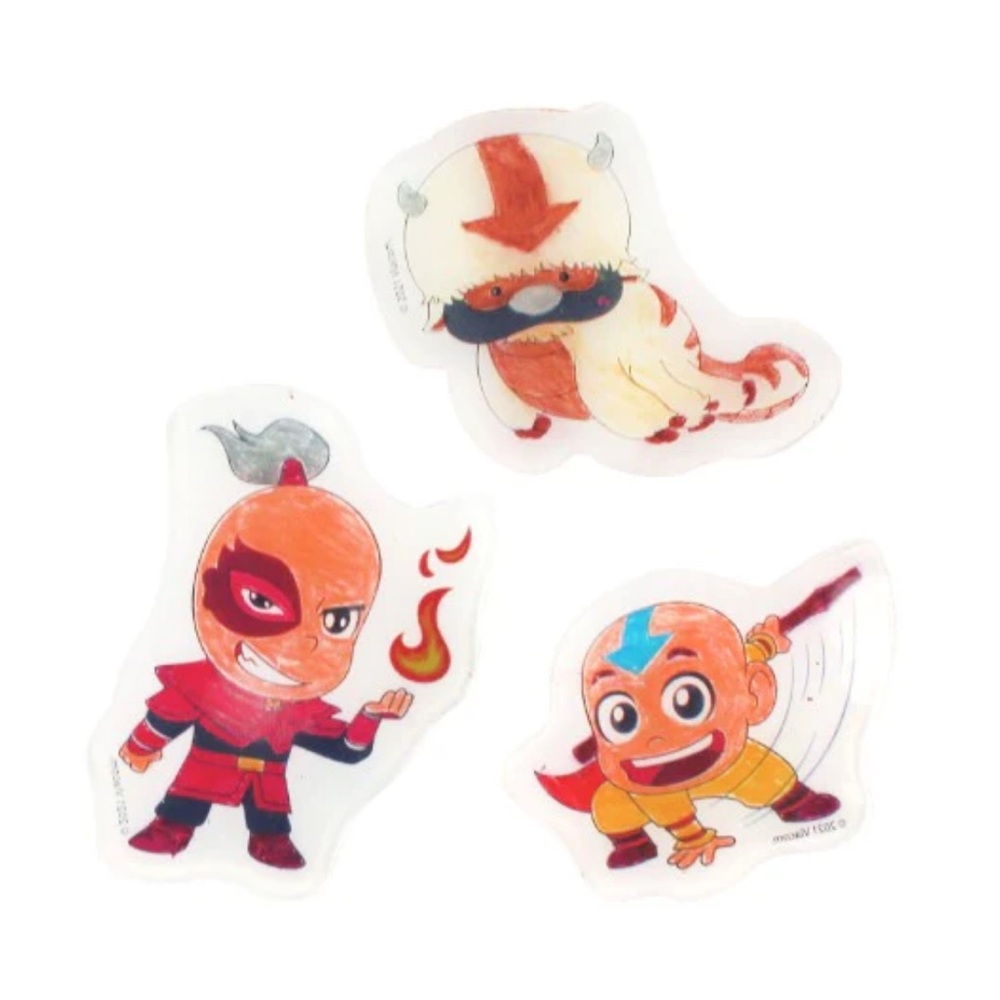 Avatar The Last Airbender Shrink Charms Set  with Colored Pencils 15 Pieces